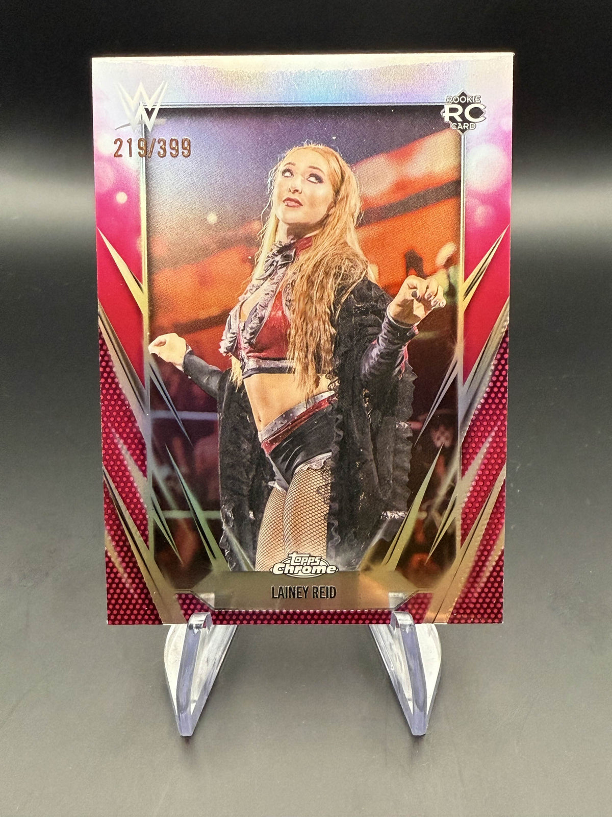 Lainey Reid 2026 WWE Topps Chrome Magenta Refractor Rookie Card /399
