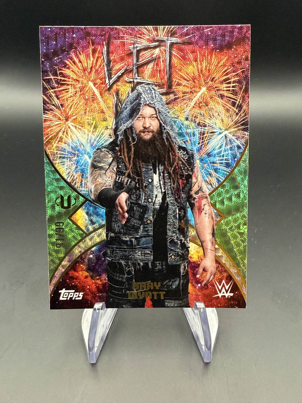 Bray Wyatt 2025 WWE Topps Universe Namesakes Green Electric /99