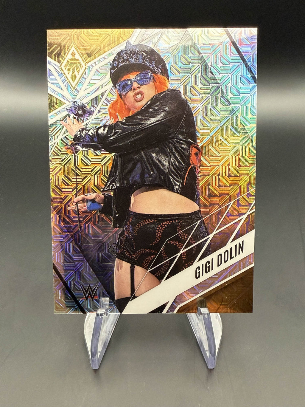Gigi Dolin 2023 WWE Panini Chronicles Phoenix Pink Mojo /25