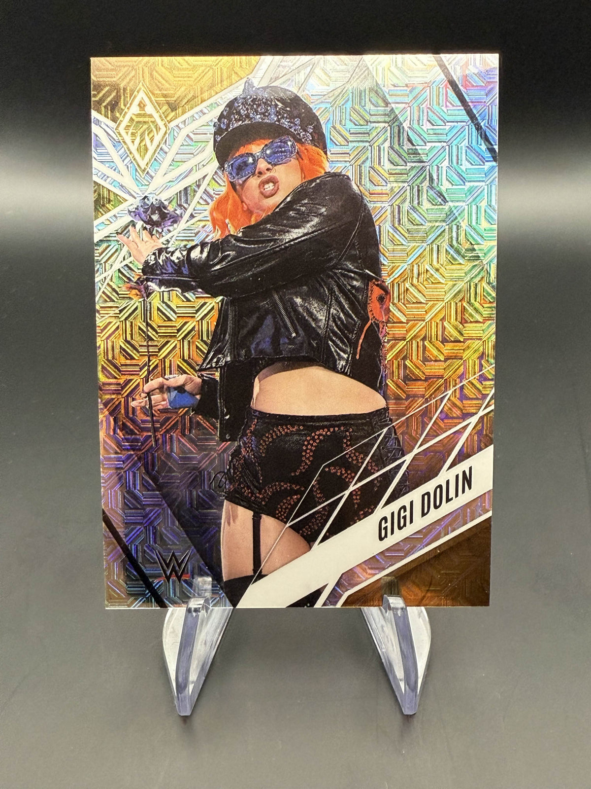 Gigi Dolin 2023 WWE Panini Chronicles Phoenix Pink Mojo /25