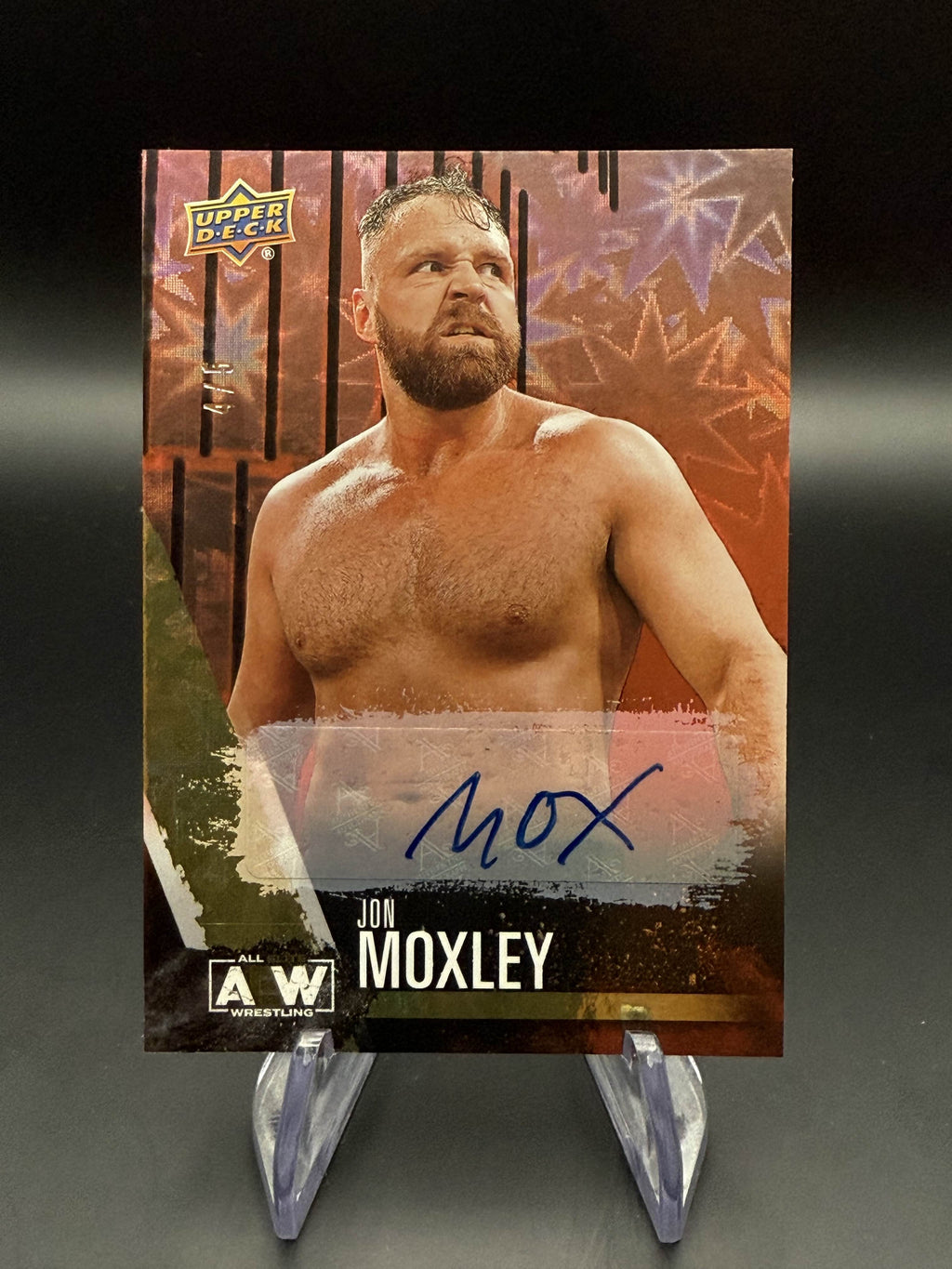 Jon Moxley "Dean Ambrose" 2021 AEW Upper Deck First Edition Dynamite Autograph /5