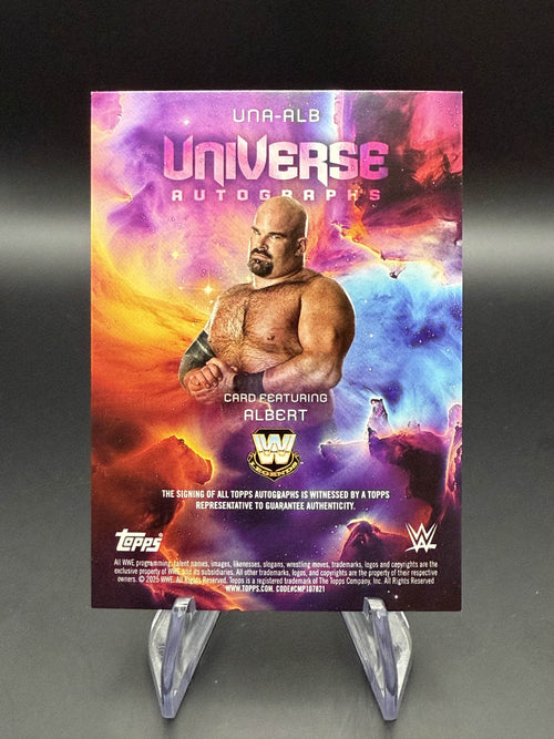 Albert 2025 WWE Topps Universe Blue Pulse Autograph /199