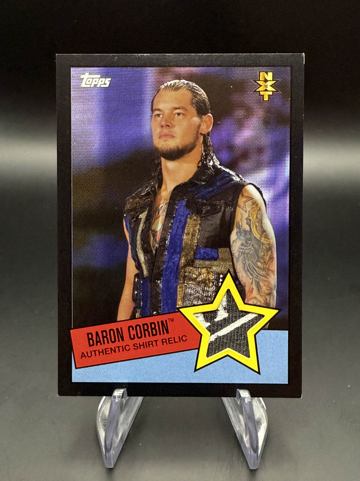 Baron Corbin 2015 WWE Topps Heritage Shirt Relic /50
