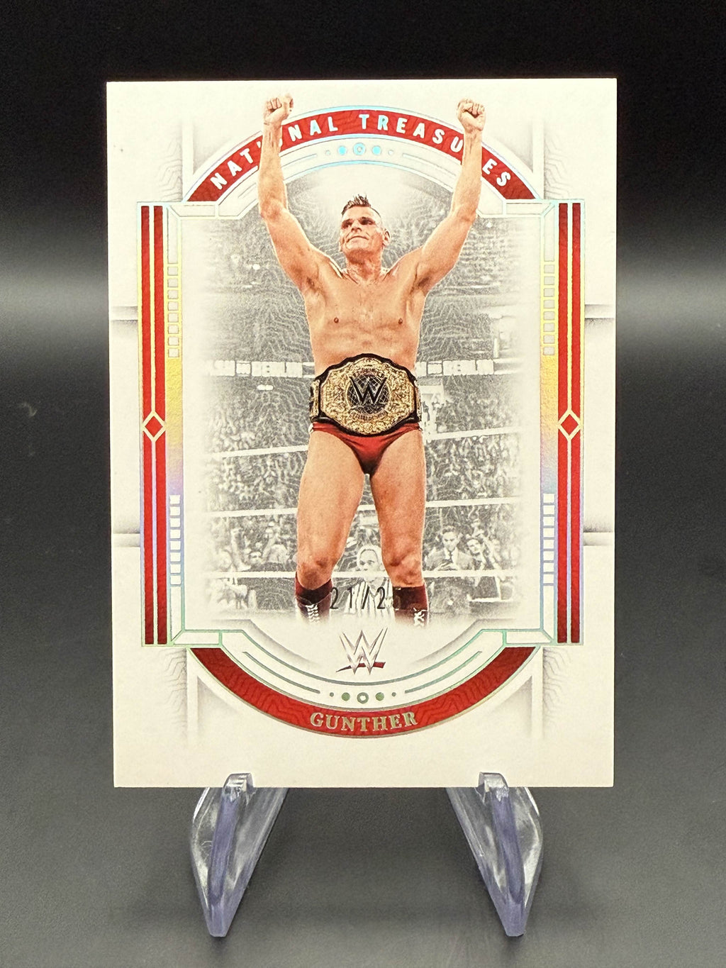 Gunther 2024 WWE Panini National Treasures Holo Silver /25