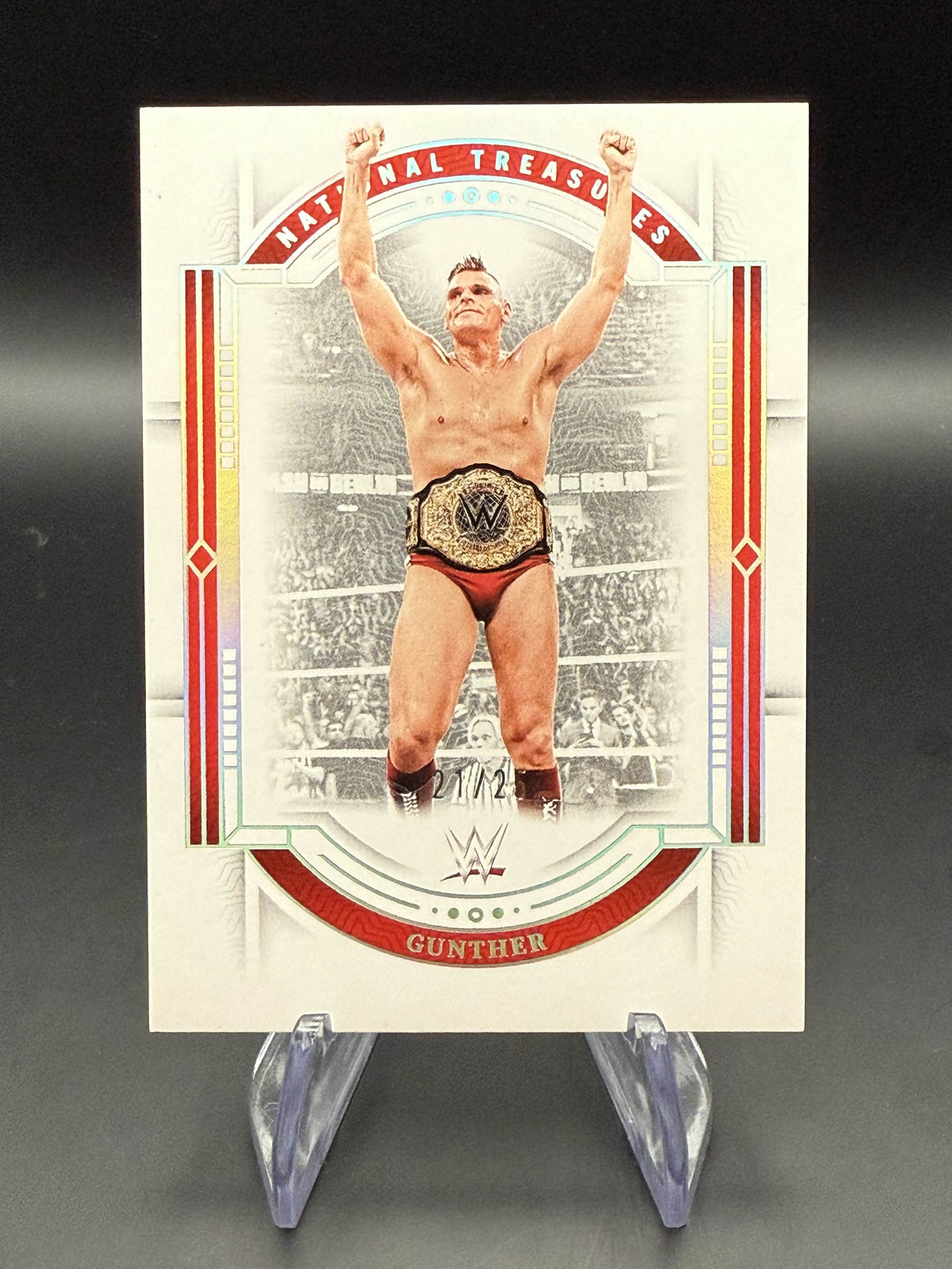 Gunther 2024 WWE Panini National Treasures Holo Silver /25