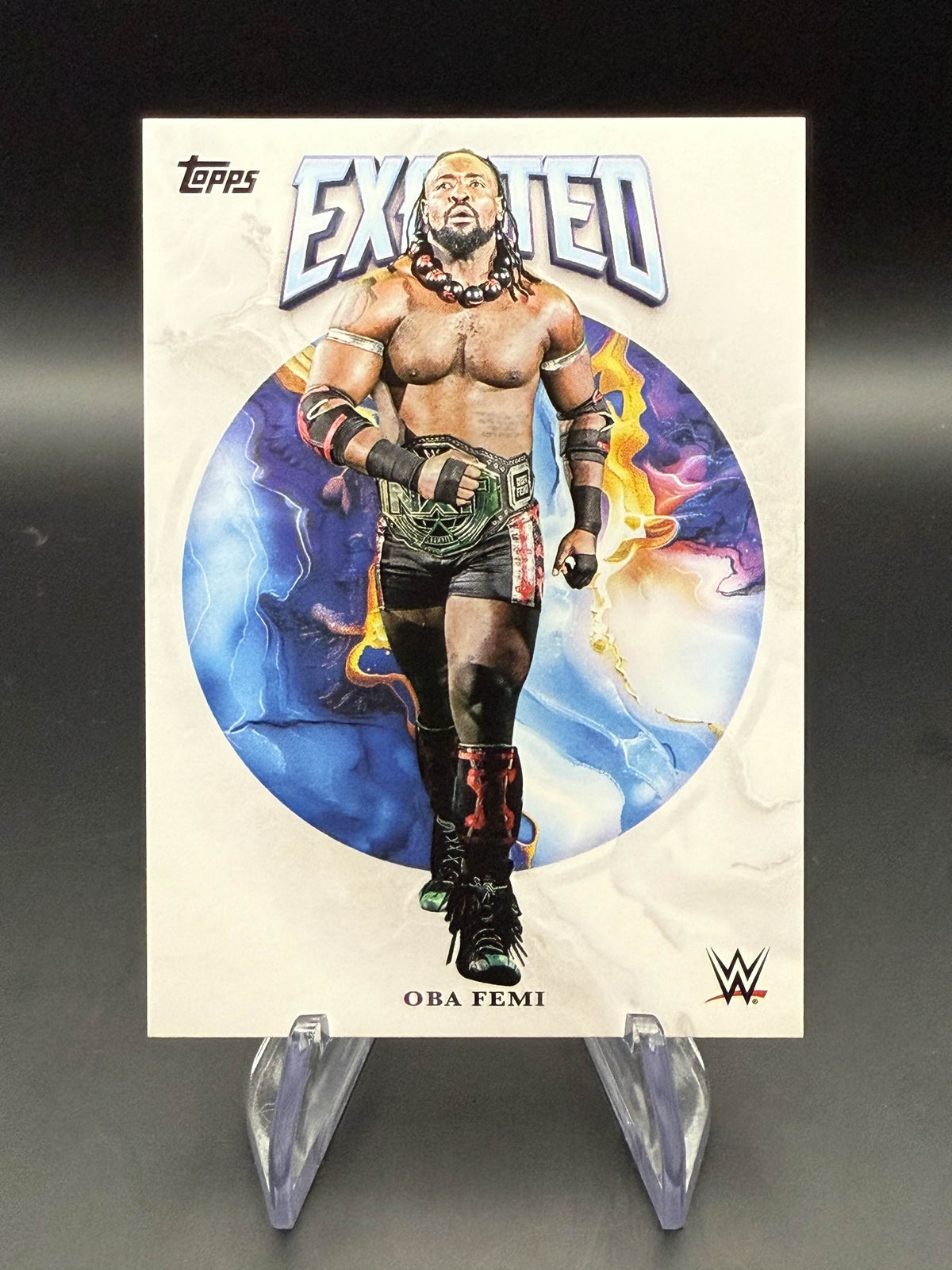 Oba Femi 2025 WWE Topps Exalted Base Card