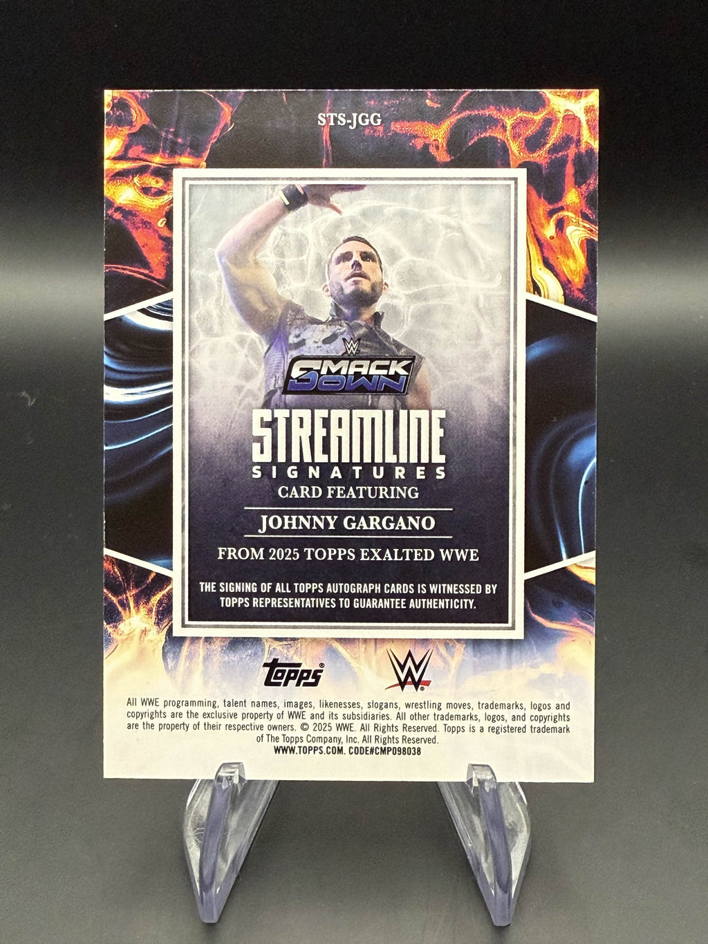 Johnny Gargano 2025 WWE Topps Exalted Streamline Signature Autograph /99
