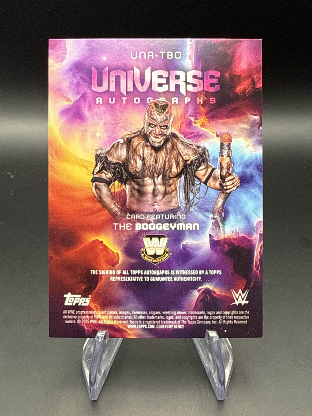The Boogeyman 2025 WWE Topps Universe Autograph