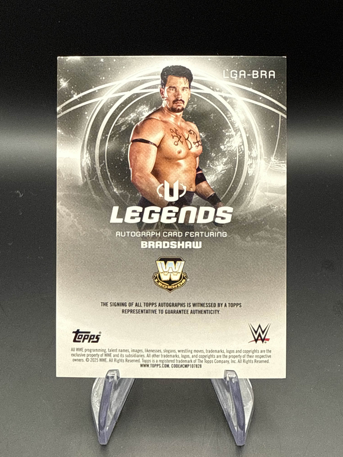 Bradshaw "JBL" 2025 WWE Topps Universe Legends Autograph
