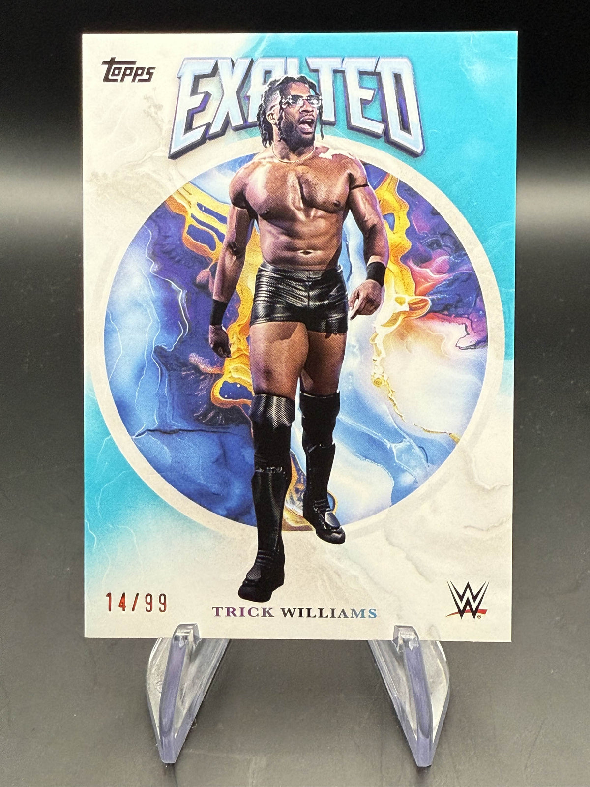 Trick Williams 2025 WWE Topps Exalted Aqua /99