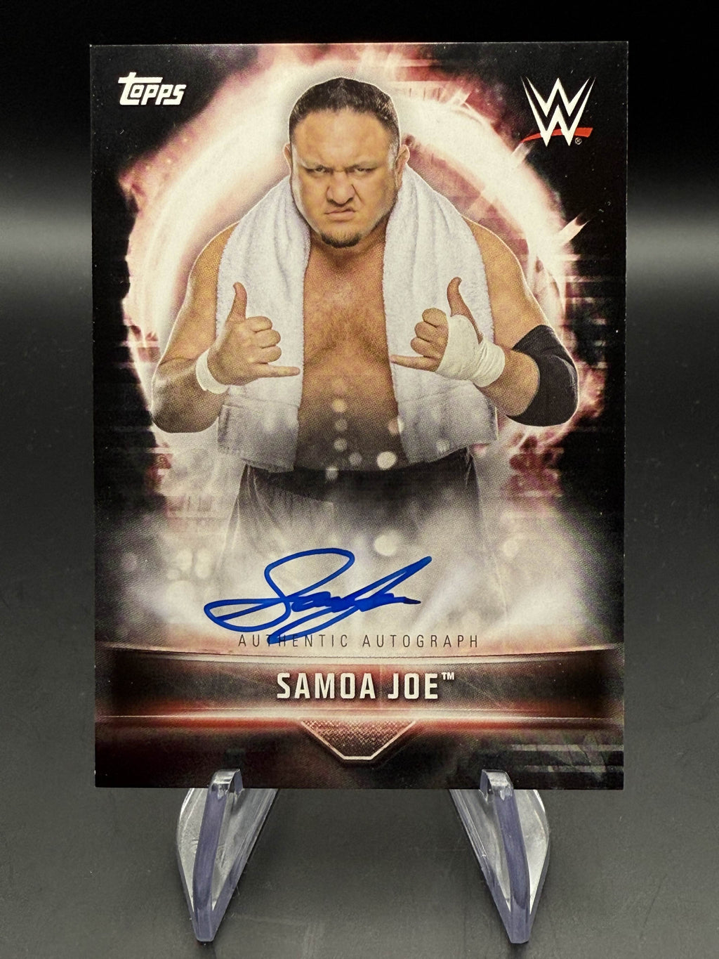 Samoa Joe 2019 WWE Topps Road to WrestleMania Autographs