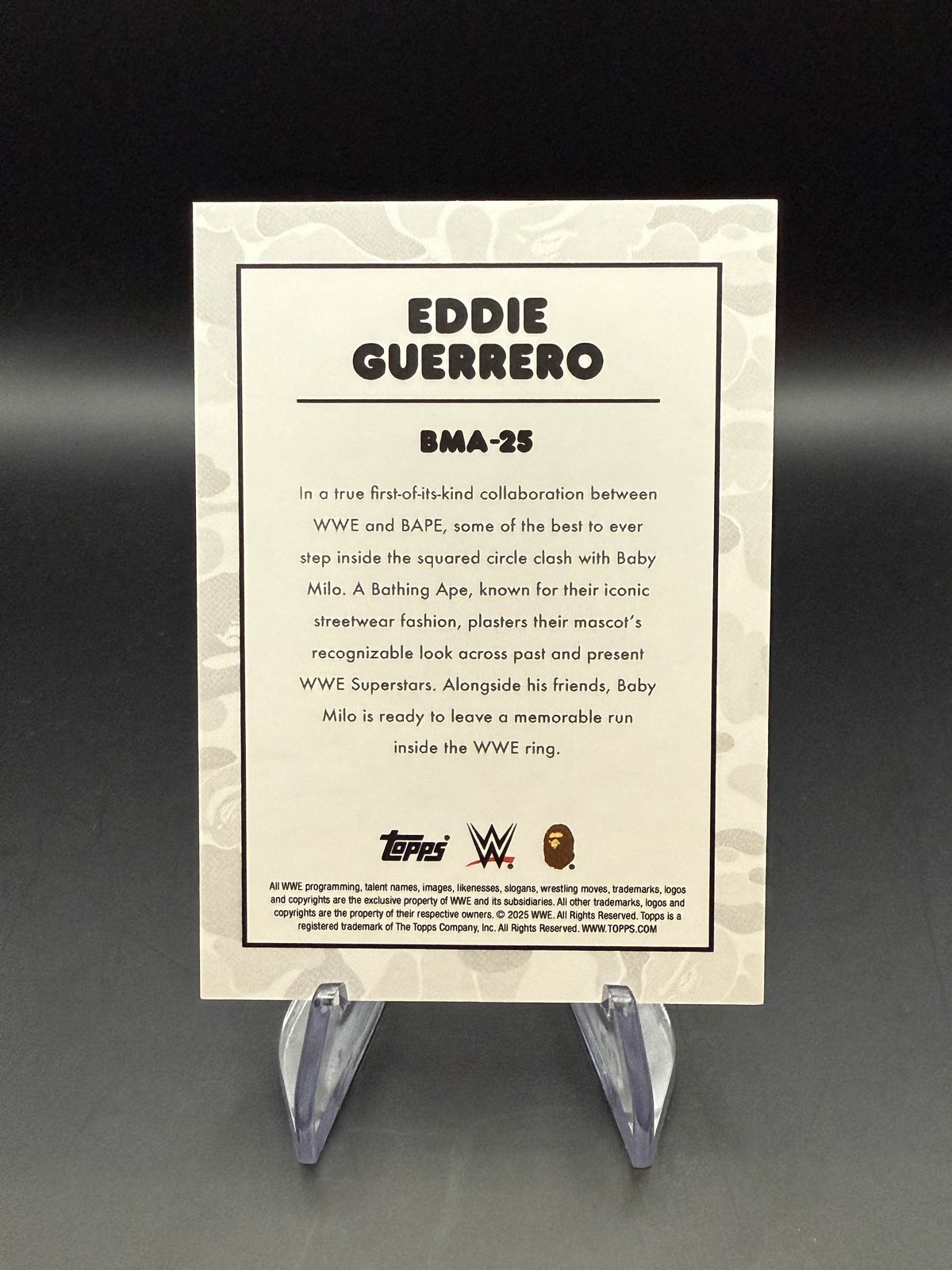 Eddie Guerrero 2025 Topps WWE x BAPE Baby Milo