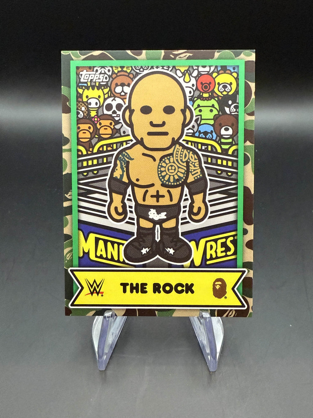 The Rock 2025 Topps WWE x BAPE Baby Milo