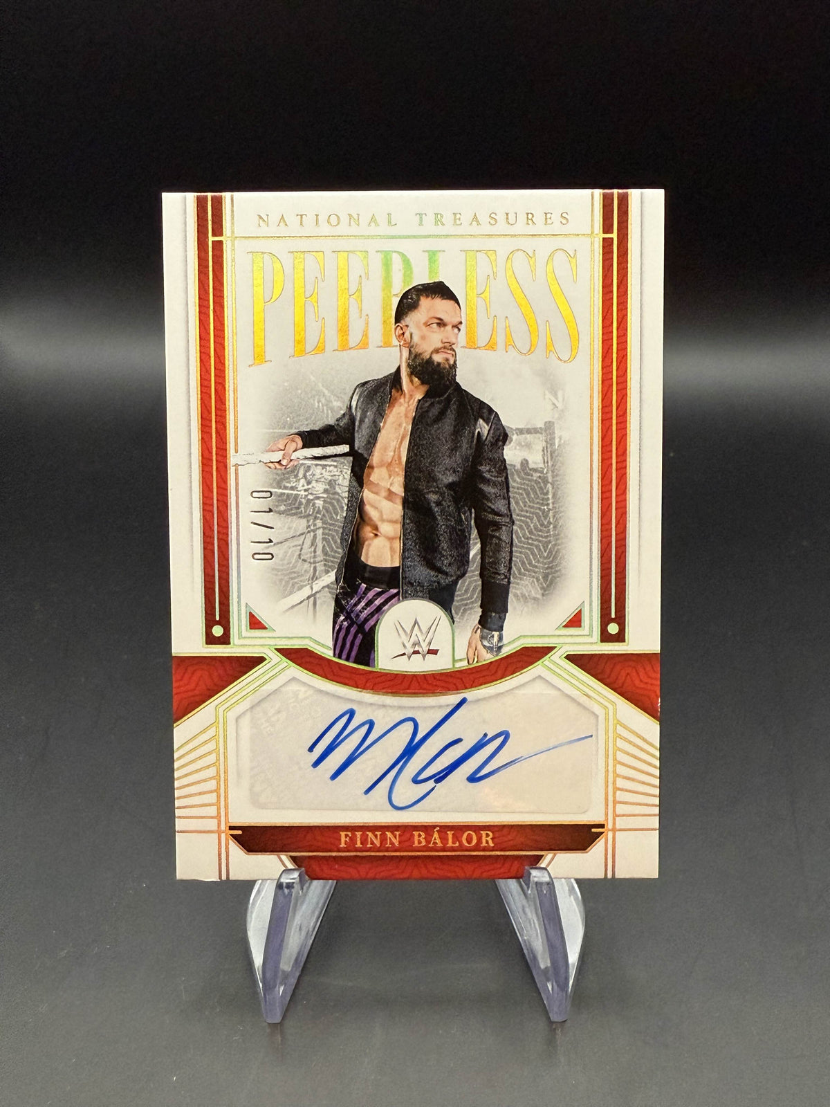 Finn Balor 2024 WWE Panini National Treasures Holo Gold Peerless Signatures Autograph 1/10