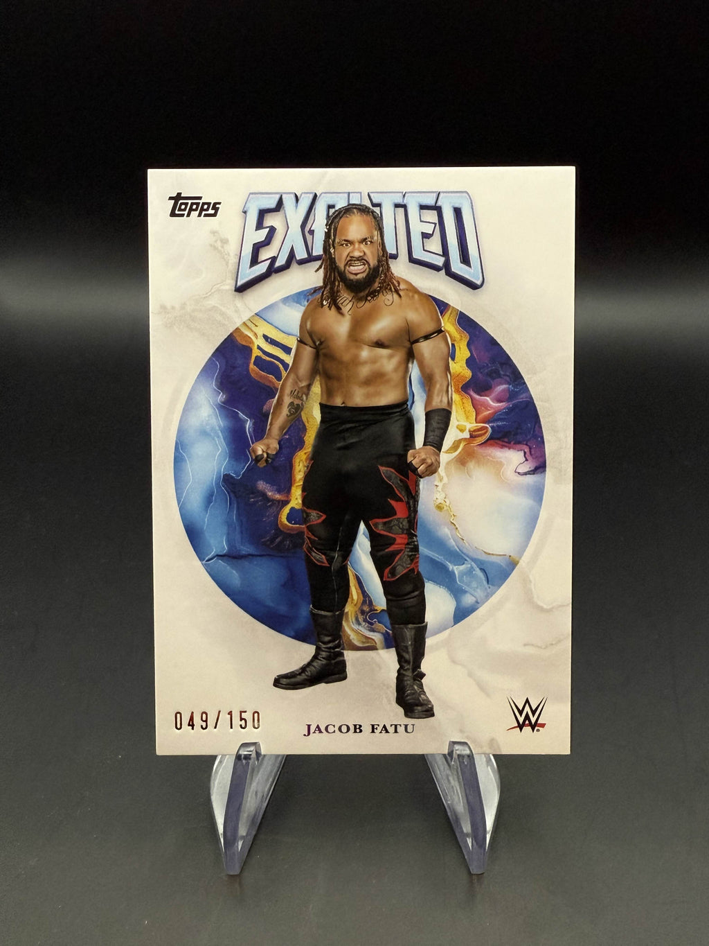Jacob Fatu 2025 WWE Topps Exalted White /150
