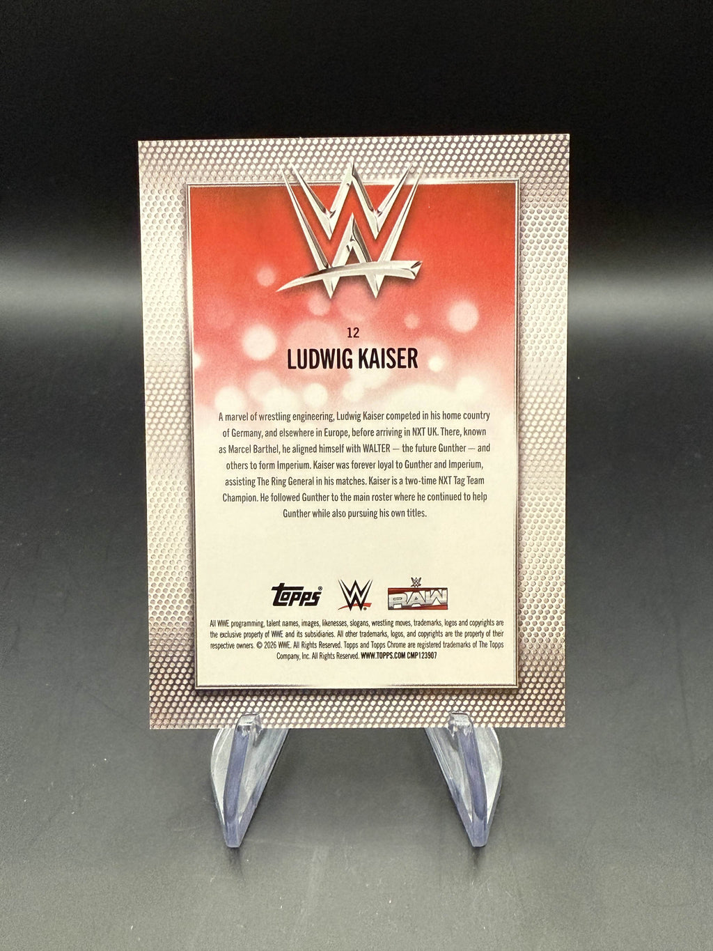 Ludwig Kaiser 2026 WWE Topps Chrome Frozenfractor /5