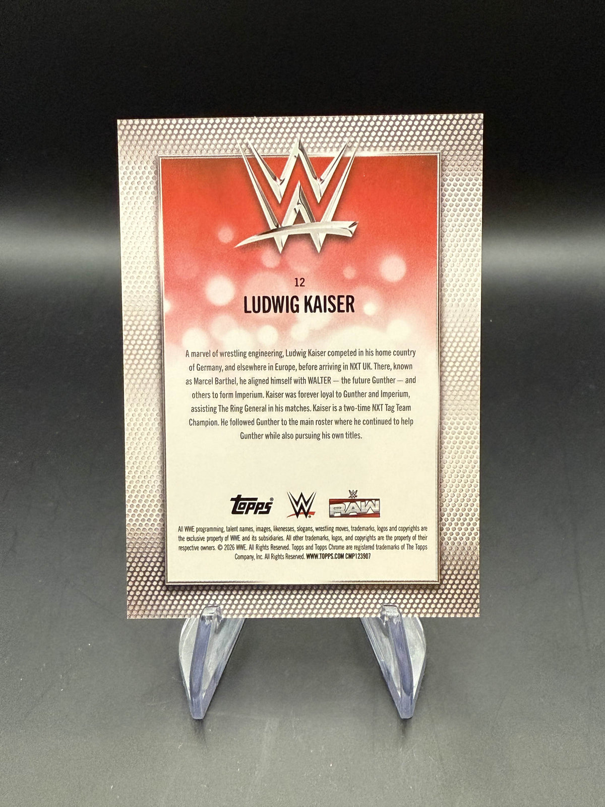 Ludwig Kaiser 2026 WWE Topps Chrome Frozenfractor /5