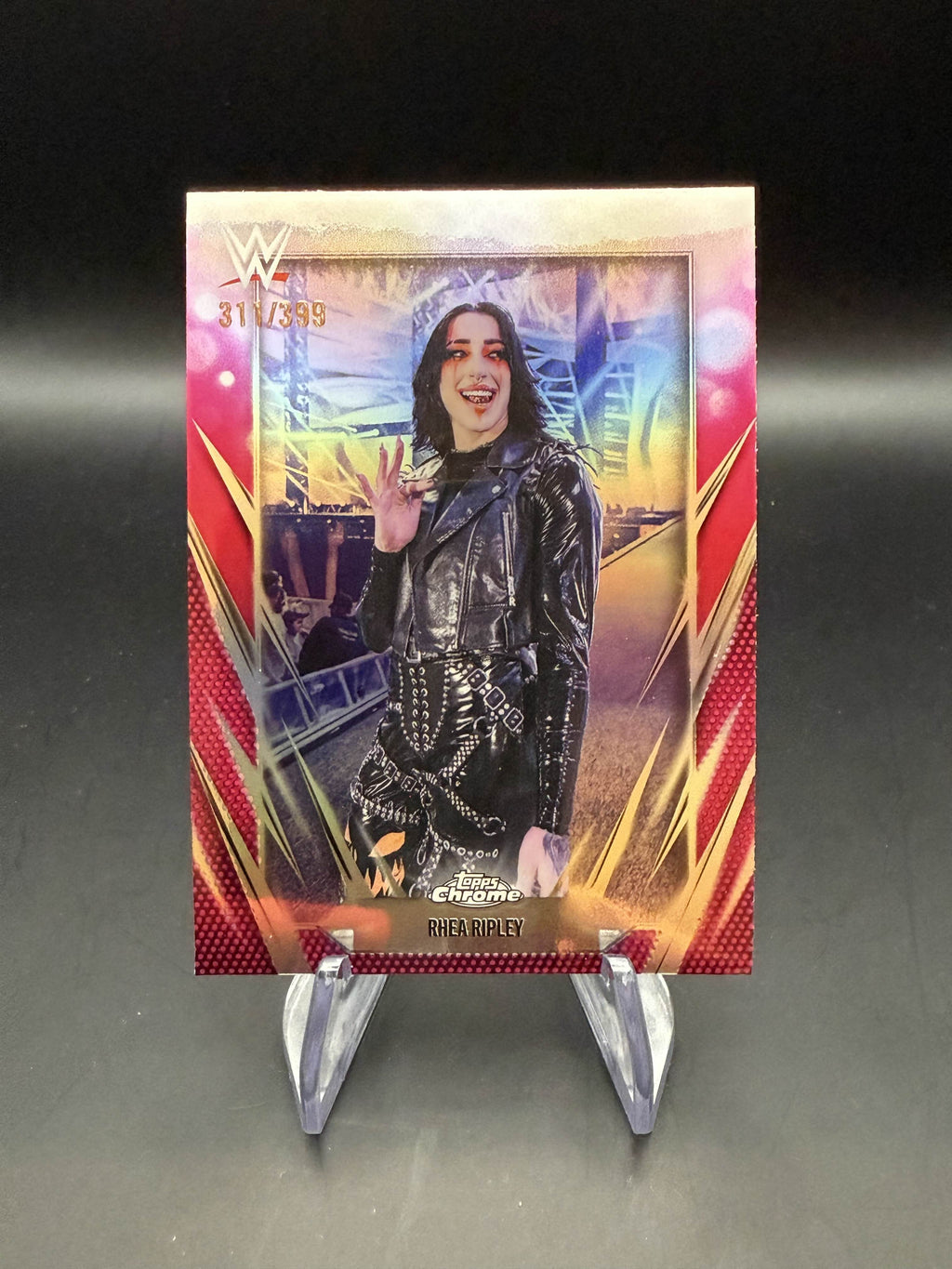 Rhea Ripley 2026 WWE Topps Chrome Magenta Refractor /399