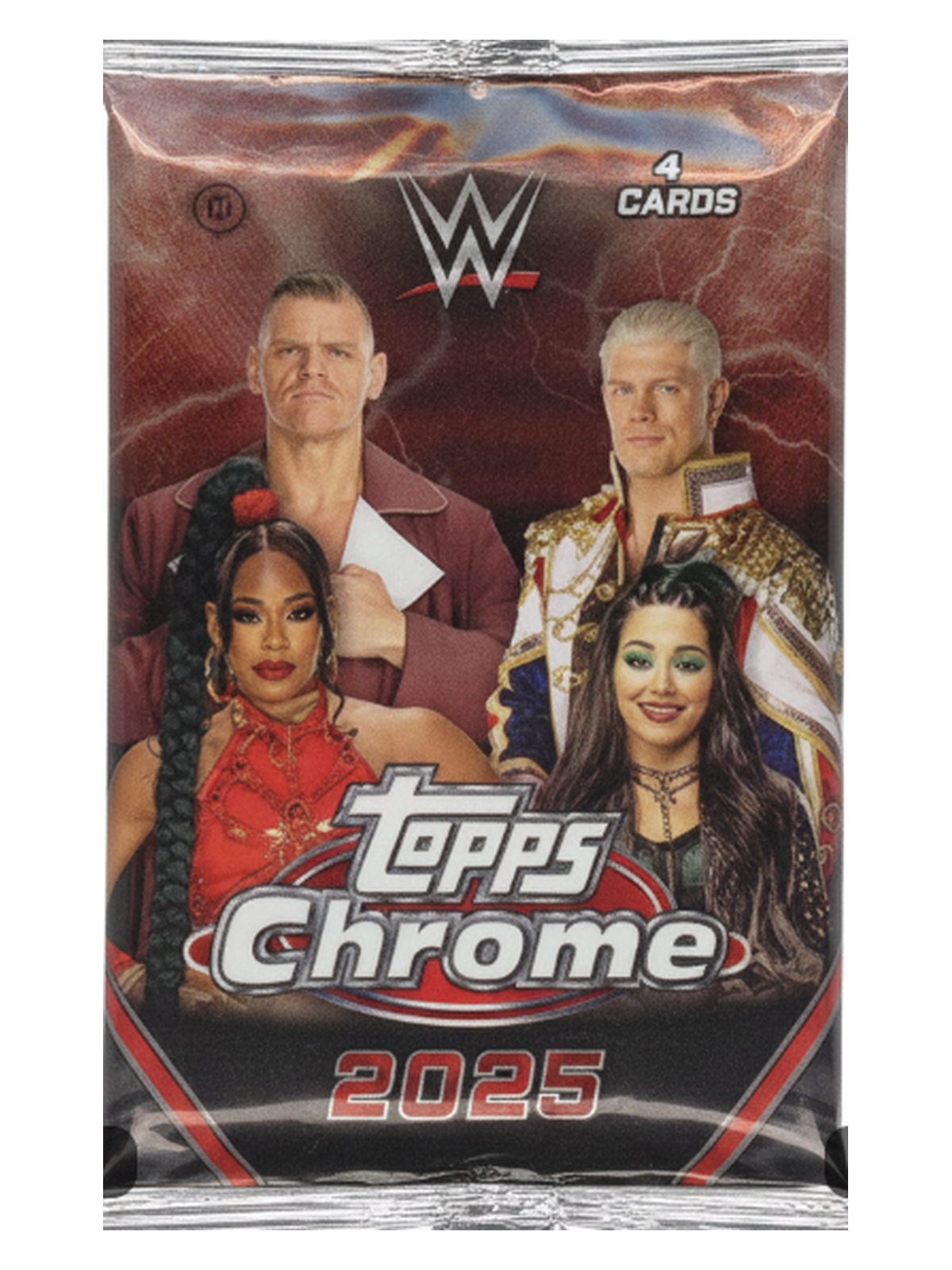 WWE 2025 Topps Chrome Value Blaster Box Single Pack
