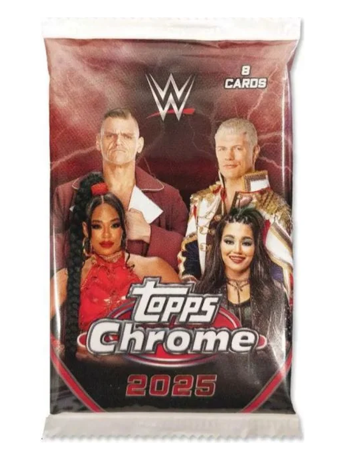 WWE 2025 Topps Chrome Mega Box Single Pack