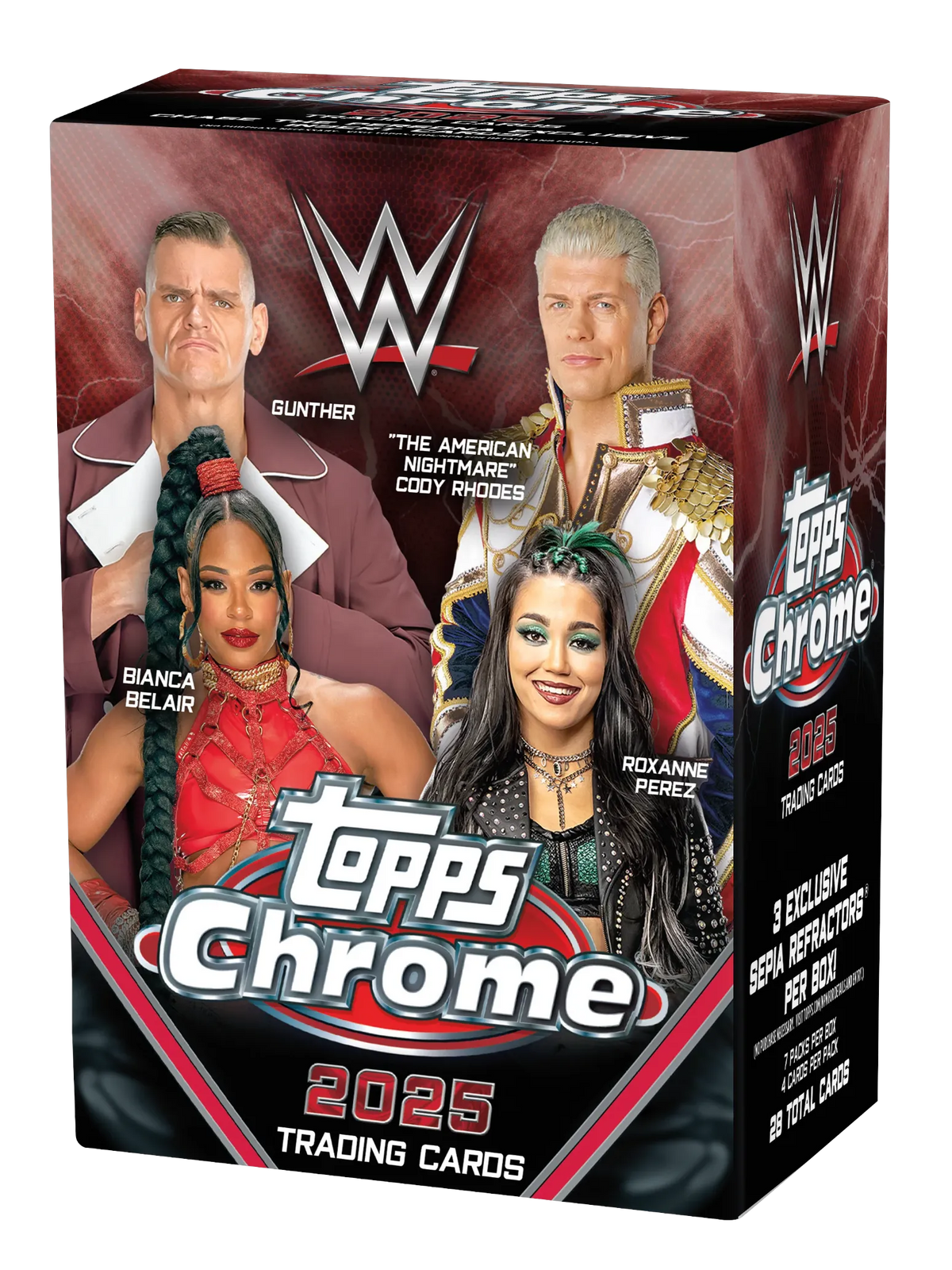 WWE 2025 Topps Chrome Value Blaster Box
